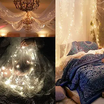 

USB Plug In 5M 50 LED Fairy String Micro Copper Wire Lights CHRISTMAS Wedding SY