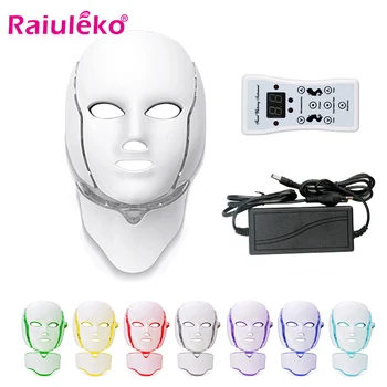 

Beauty Photon LED Facial Mask Therapy 7 Colors led Skin Rejuvenation Anti Wrinkle Acne Mask Face Neck Beauty Spa