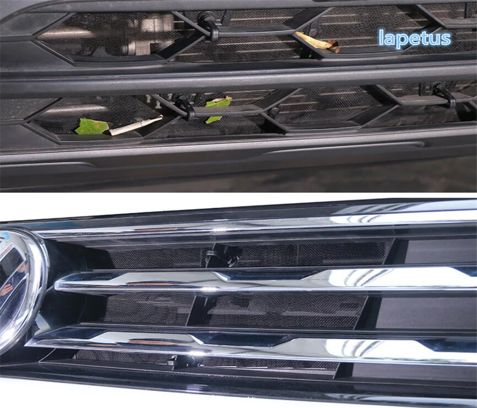 Lapetus аксессуары подходят для Volkswagen VW Tiguan- Экранирование сетки Передняя Решетка Вставка чистая Защитная крышка комплект