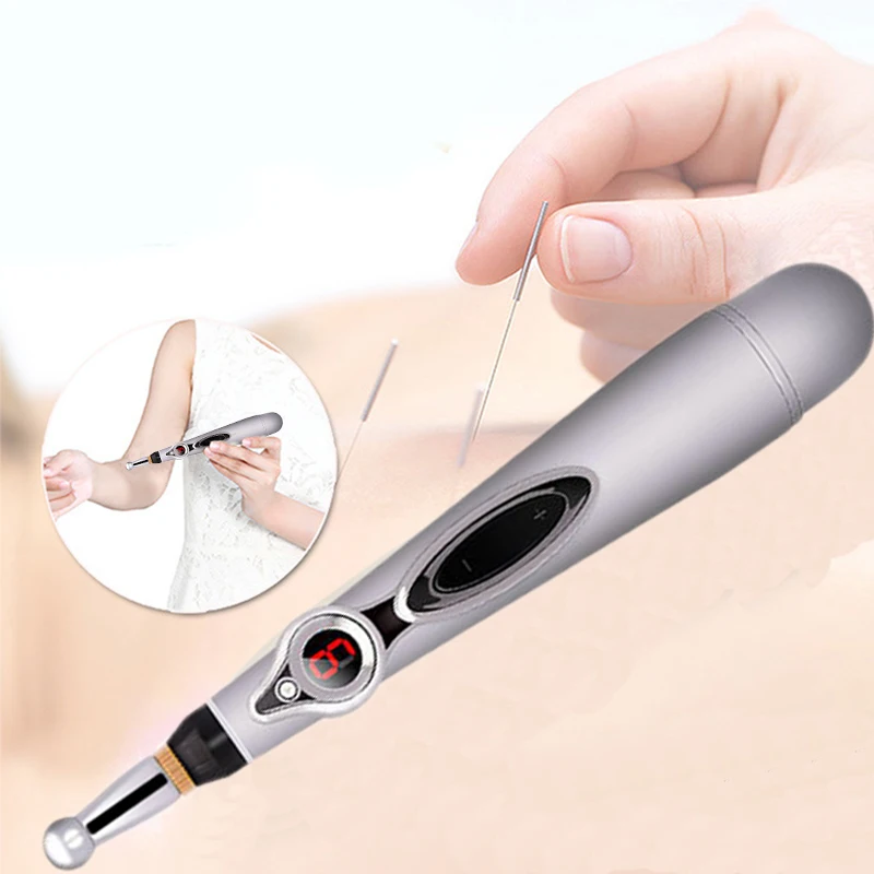 2019 Newst Body Health Equipment Electric Pulse Acupuncture Pen Meridian Pen Automatic Probe Point Instrument Massage Point Pen