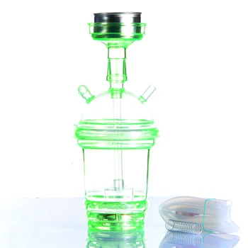 

5 Color Acrylic LED Light Hookah Cup Set Shisha Pipe Narguile Chicha with Sheesha Hose Stainless Steel Bowl Charcoal Holder