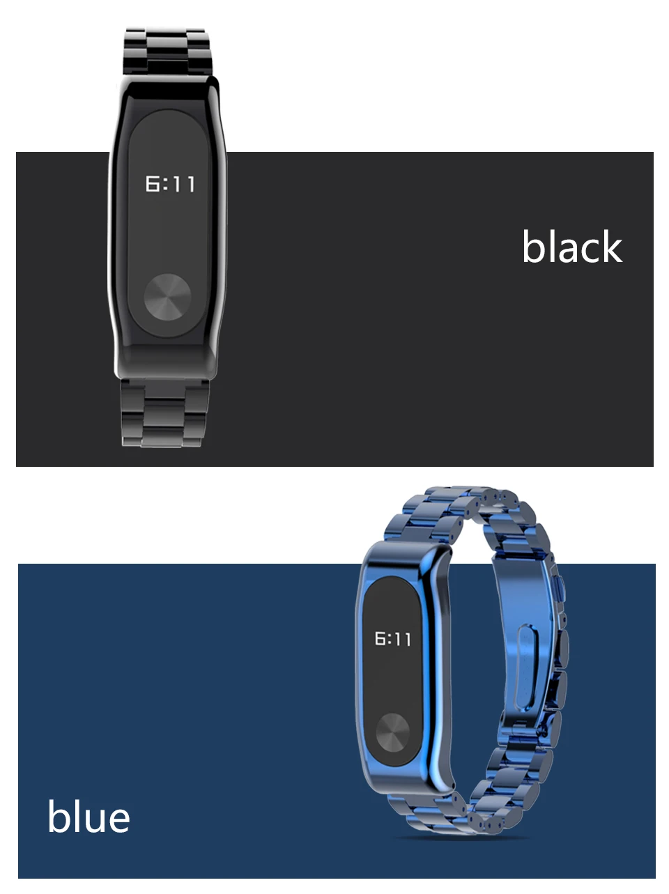 Металлический ремешок для браслета для xiaomi mi band 2 ремешок из нержавеющей стали аксессуары для умных часов mi band 2 браслет pulsera