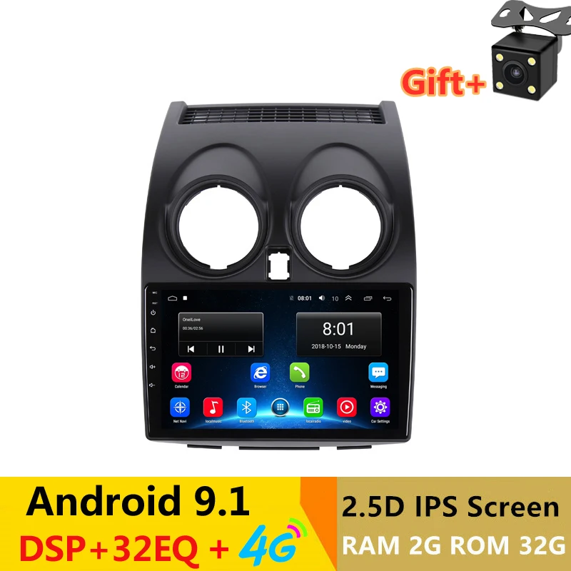 9 &quotAndroid автомобильный DVD мультимедийный плеер GPS для Nissan Qashqai 2008 2009 2010 2011 2012 Радио