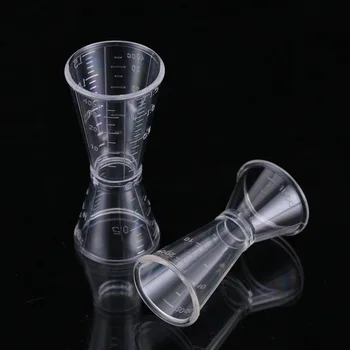

10/20/40ml Transparent Resin Bar Wine Cocktail Shaker Jigger Double Shot Short Drink Mixer Wine Measurer Cup Bar Accessories