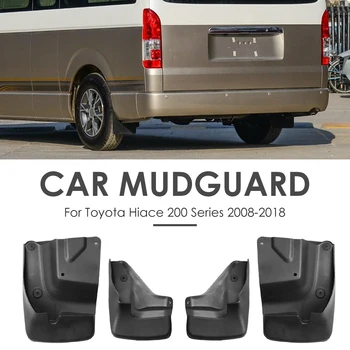 

4pcs/set Mud Flaps Splash Guards Mudguards Parts Outdoor Personal Car Decoration for Toyota Hiace 200 Series 2008-2018