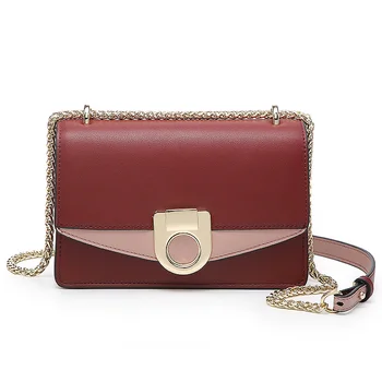 

2020 Fashion Design Women Mini Square Bag Chain Cow Leather Cross Body Bag For Lady Luxury Shoulder Bags