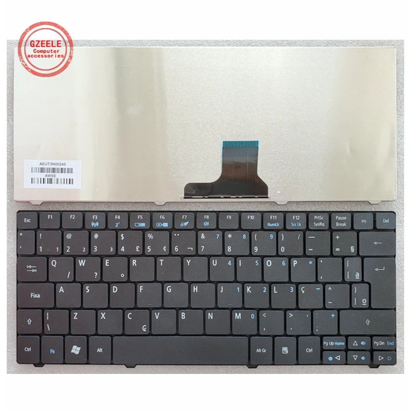 

BR New laptop Keyboard for ACER Aspire One 751 751H ZA3 ZA5 715 752 753 753H 722 721 1410 1810T 1810TZ 1830T 1810