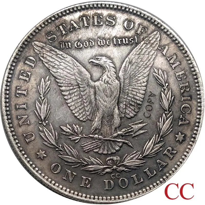 1878 монеты сша Морган копия доллара монеты - Цвет: 1878-CC