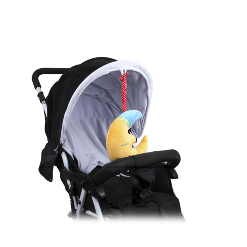 Новые детские игрушки для коляски, музыкальная Лунная кроватка, подвесные передвижные погремушки на кровать, детские развивающие плюшевые игрушки для детского подарка
