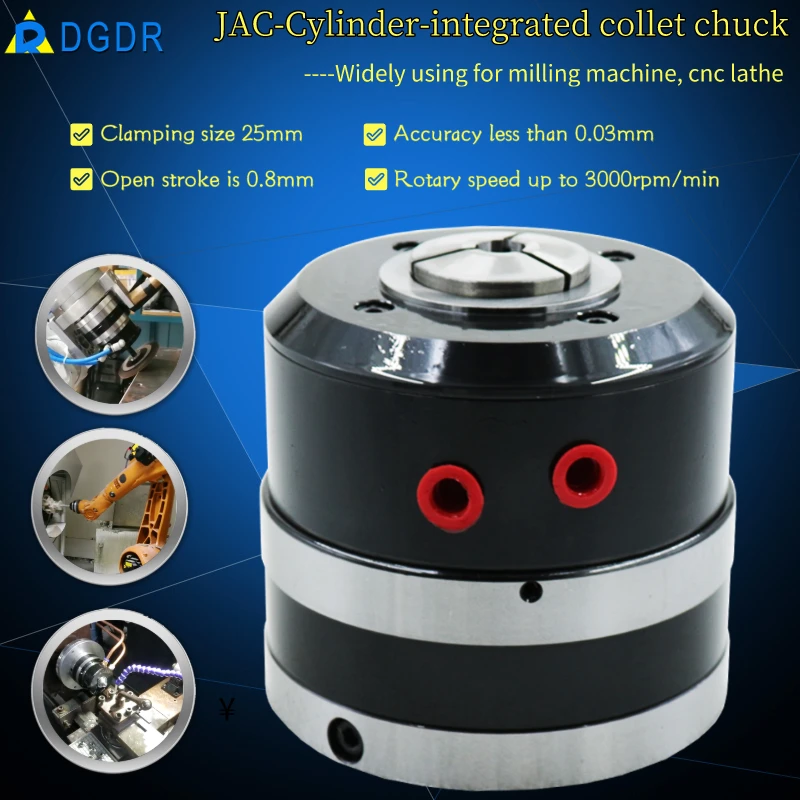 JAC5CD small size pneumatic collet chuck with 5C collet for automatic