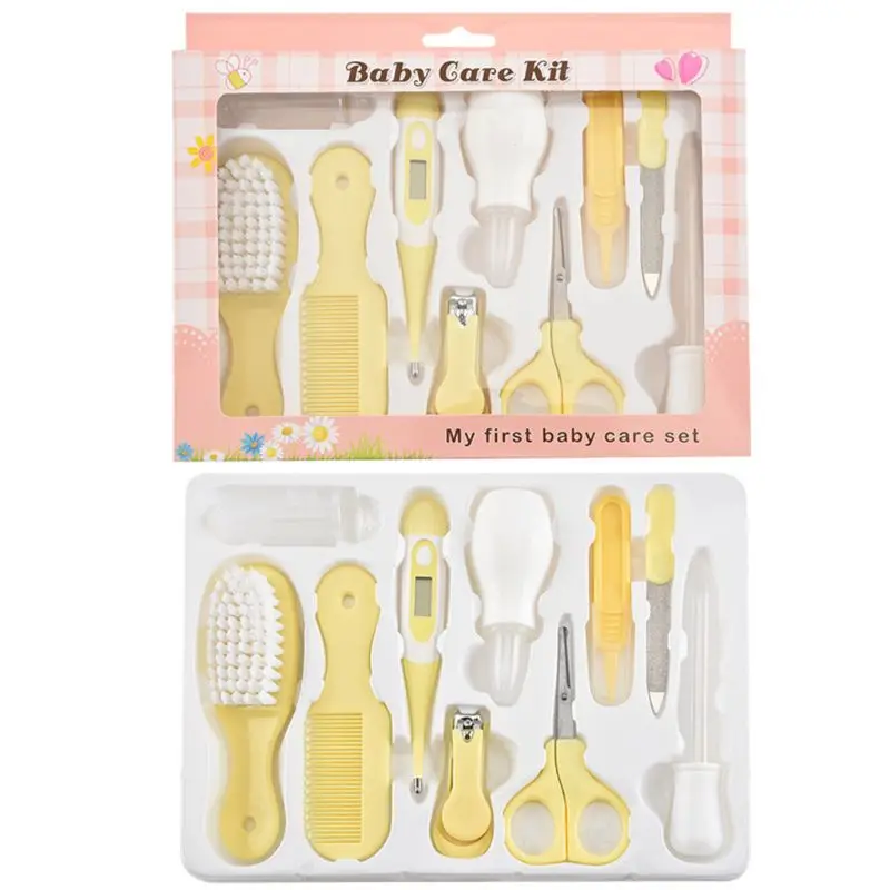 10pcs Baby Healthcare Body Thermometer Grooming Manicure Set Nail Care Practical Clipper Trimmer Convenient Daily Hair | Мать и ребенок