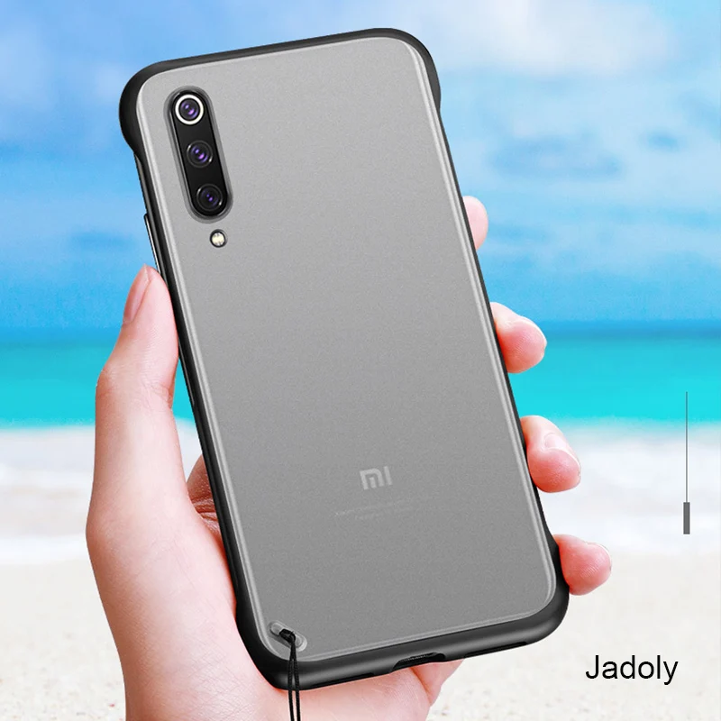 Frameless Transparent Matte Hard Phone Case For Samsung A70 A50 A30 A20 A60 A80 Case A70 A50 A30 A20 A60 A80 With Ring Lanyard