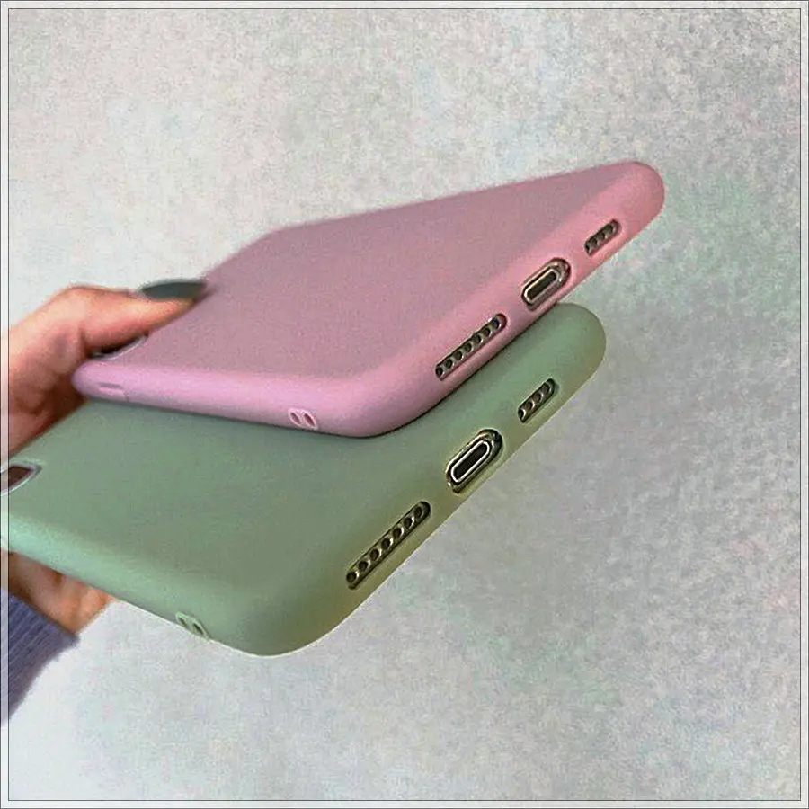 Индивидуальный чехол для iphone xs max карамельный цвет телефона XS 11 Pro Max XR X простой