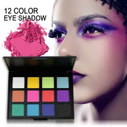 PRO 12 цветов Тени для век Pallete Shine Matte пудра для макияжа Набор тени для век 12Z Великолепный порошок