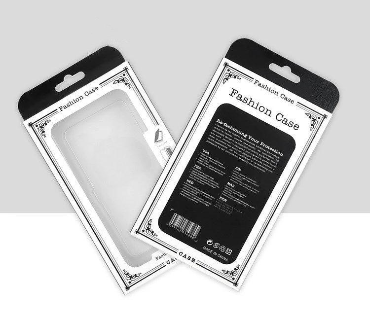 100 шт бумажные коробки с прозрачным ПВХ окном, белое окно упаковка подарочная коробка для чехол для телефона открытка упаковочная коробка для iPhone 11 11