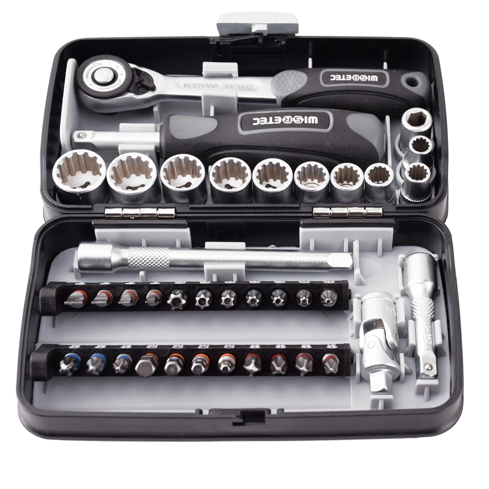 38pcs Mini Portable Precise Ratchet Wrench Sleeve Set Practical Bicycle Requiring Tool Kit Suuonee Ratchet Wrench Kit 38pcs Mini Portable Precise Ratchet Wrench Sleeve Set Practical Bicycle Requiring Tool Kit Suuonee Ratchet Wrench Kit