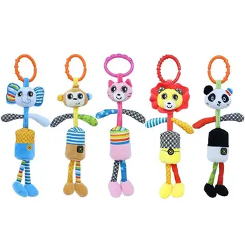 

Cartoon Animal Baby Rattle Toys Infant Bed Stroller Crib Hanging Plush Bell