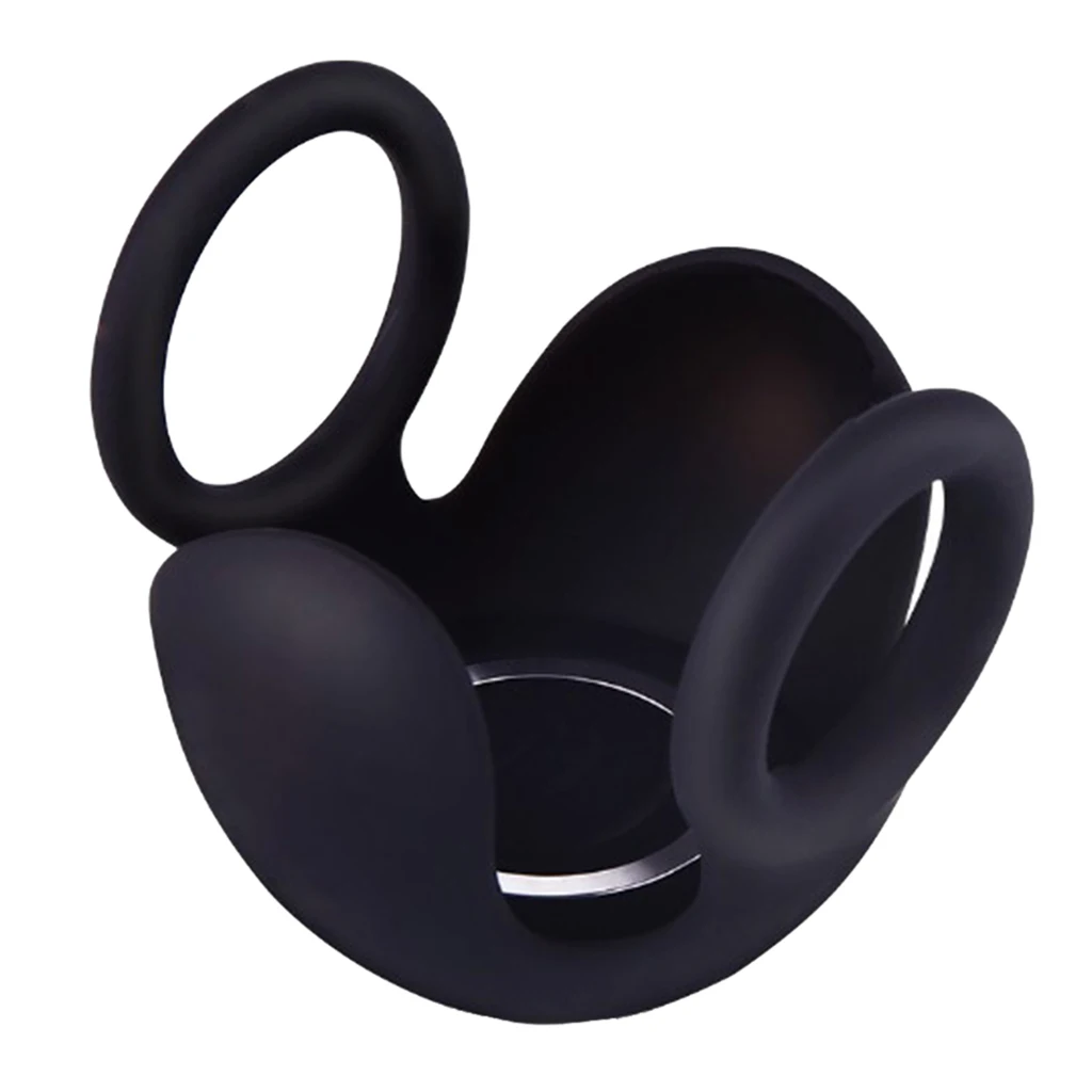 Silicone Testicle Scrotum Restraint Massager Vibrator Delay Ejaculation Lasting Penes Ring Sleeve Lock Condom Chastity Device 