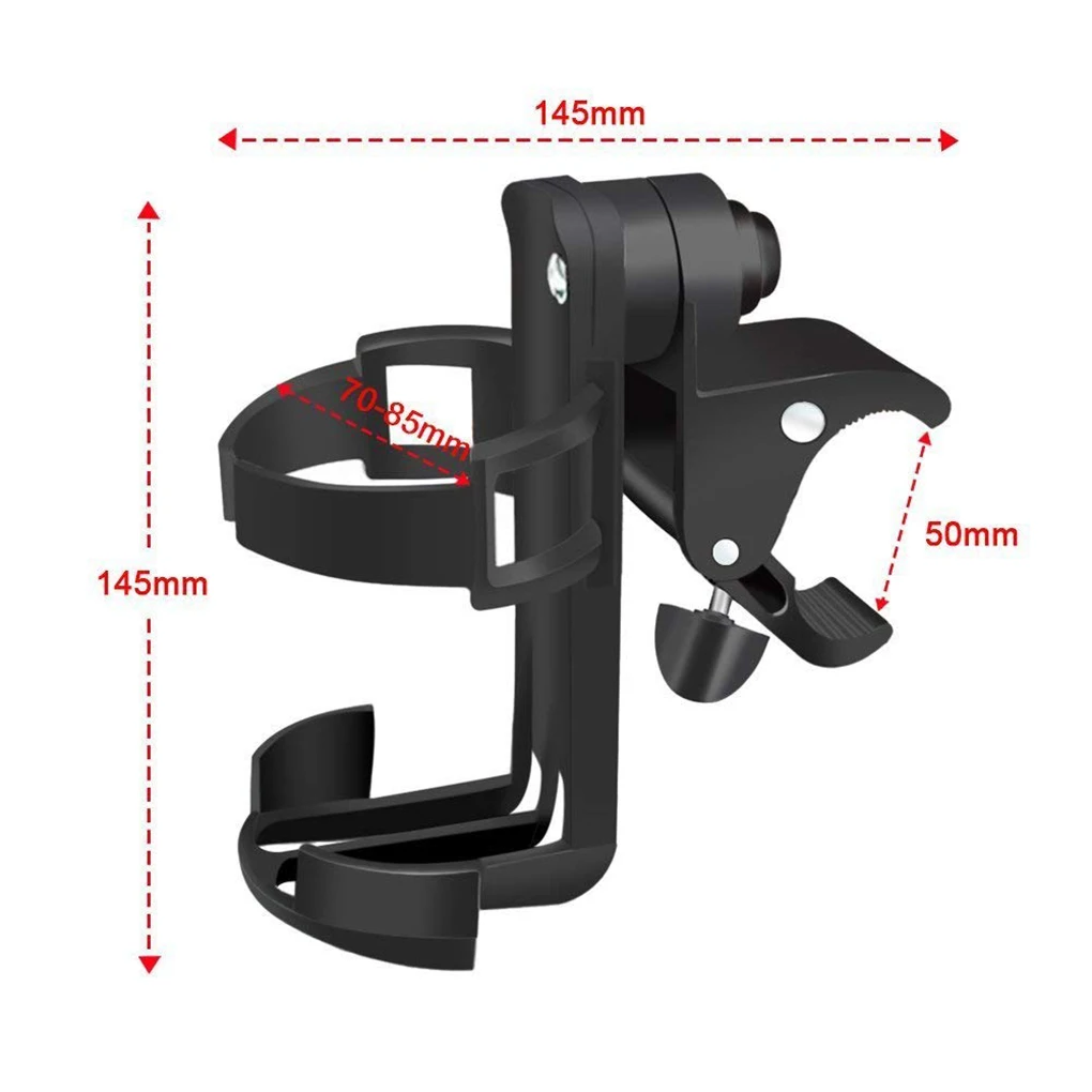 

Durable Plastic Adjustable 360 Degrees Universal Baby Stroller Pushchair Bike Bicycle Cup Drink Water Bottle Holder