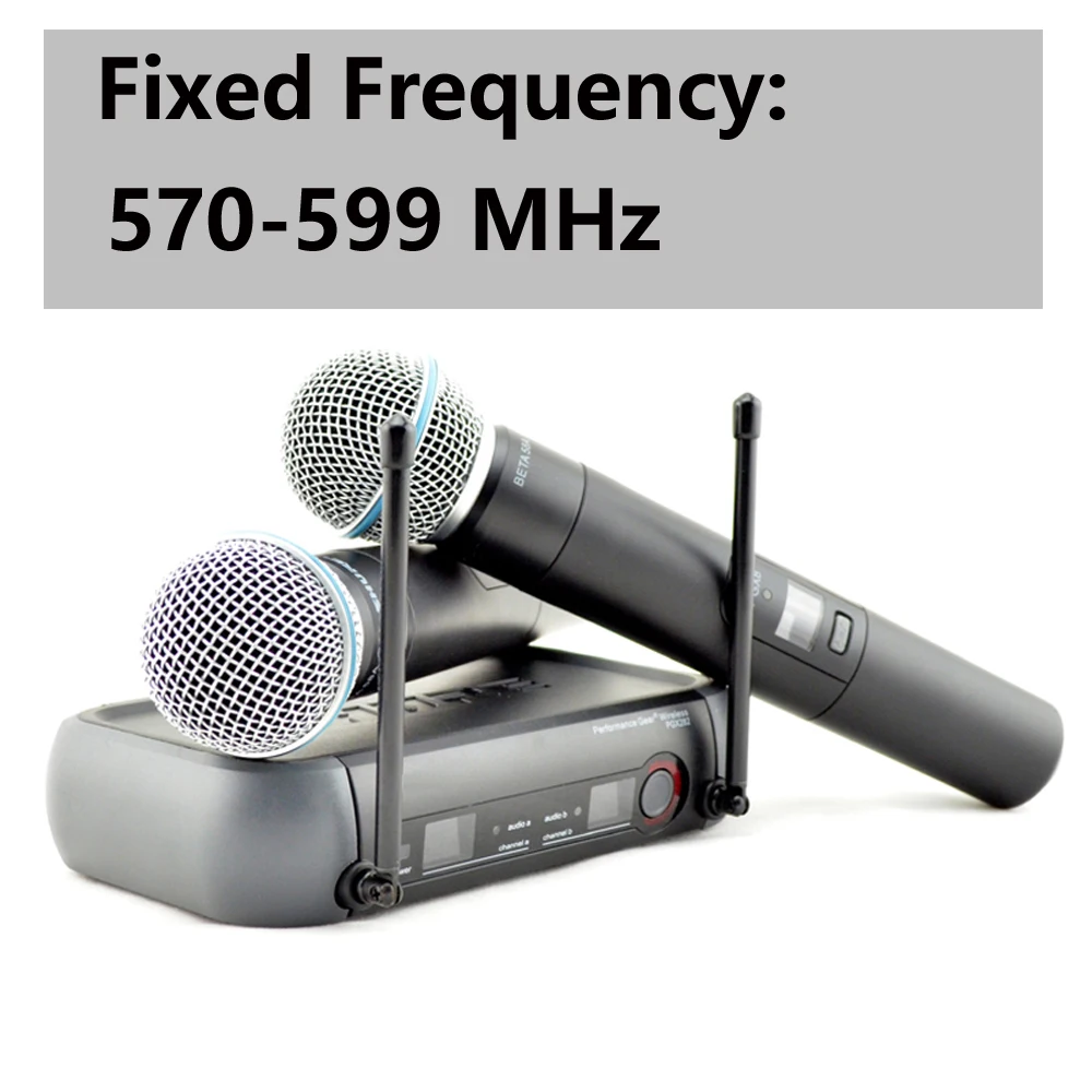 shuer Wireless Microphone PGX282 PGX8 Wireless Microphone dual fixed frequency wireless microphone system 