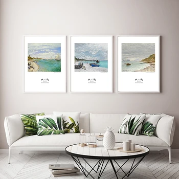 

Claude Monet Seas Landscape Oil Painting Posters and Prints Canvas Paintings Poster Print Nordic Wall Art Picture Home Decor