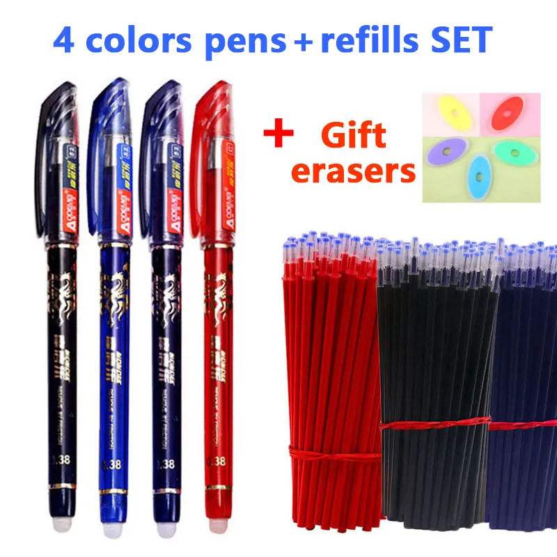 32PCS Gel pen set 0.5mm ball tip Erasable School &amp office supplies Stationery | Канцтовары для офиса и дома