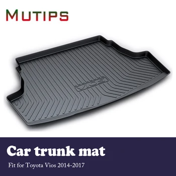 

Mutips Car Cargo rear trunk mat For Toyota Vios 2014 2015 2016 2017 Styling Anti-slip carprt Waterproof mat Car accessories auto
