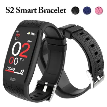 

S2 Smart Bracelet Bluetooth Fitness Traker High Brightness Colorful Screen Sport Waterproof Heart Rate Blood Pressure Smart Band