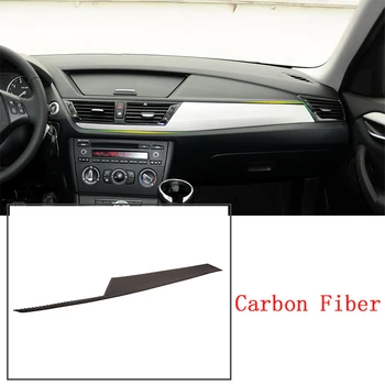 

Real Carbon Fiber Center Console Decoration Panel Trim 3D Sticker Accessories For BMW X1 E84 2011-2015 Left Hand Drive