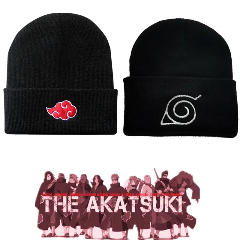 Uchiha Itachi-gorro de Cosplay de nube roja, gorro de Cosplay de Anime, Akatsuki