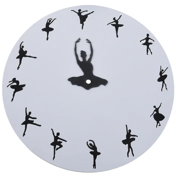 

Ballet Time Wall Clock Ballerina Dancer Ballet Decorative Clock Wall Watch Girls Room Dancing Studio Decor Ballet Dancers Gift