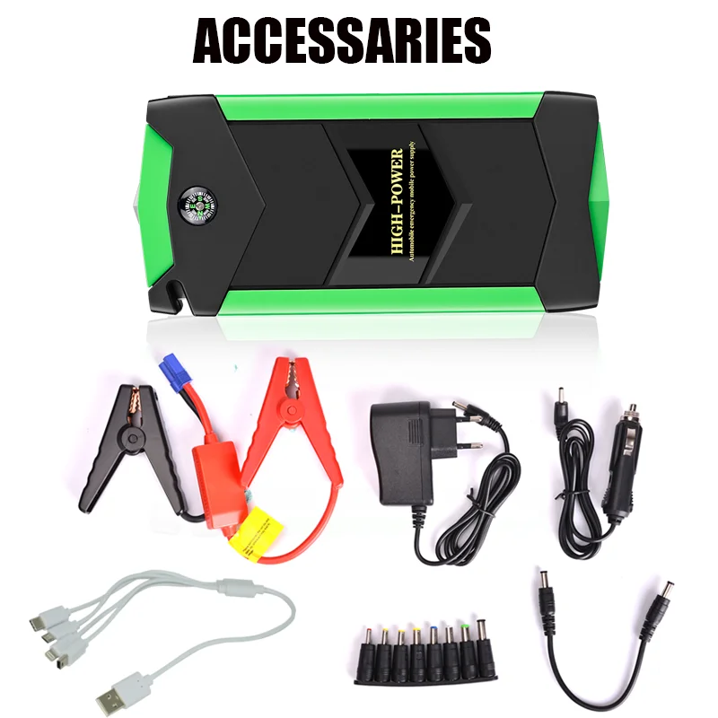 WINTUWAY 12V многофункциональный автомобильный стартер 1000A пиковый Банк мощности автомобильное зарядное устройство Автомобильный усилитель Банк мощности пусковой B-JX19-3