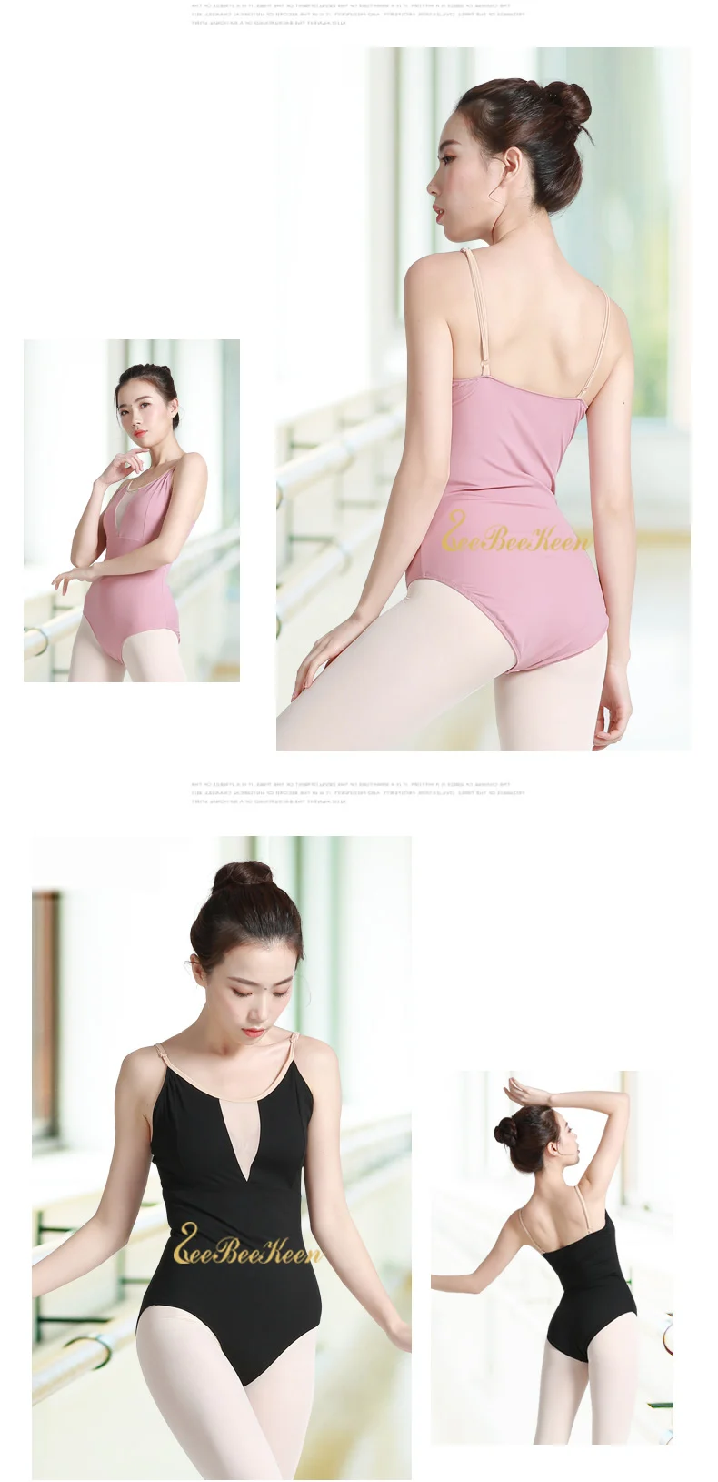 Bailarina Gymnastics Leotard Adult Dance Yoga Ballet Leotard For Women Leotards For Girls Ballerina Sling Mesh Spandex Bodysuit