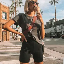 Летние женские велосипедные шорты с высокой талией, Стрейчевые брюки для активных занятий танцами, спортивными, повседневными, байкерскими шортами