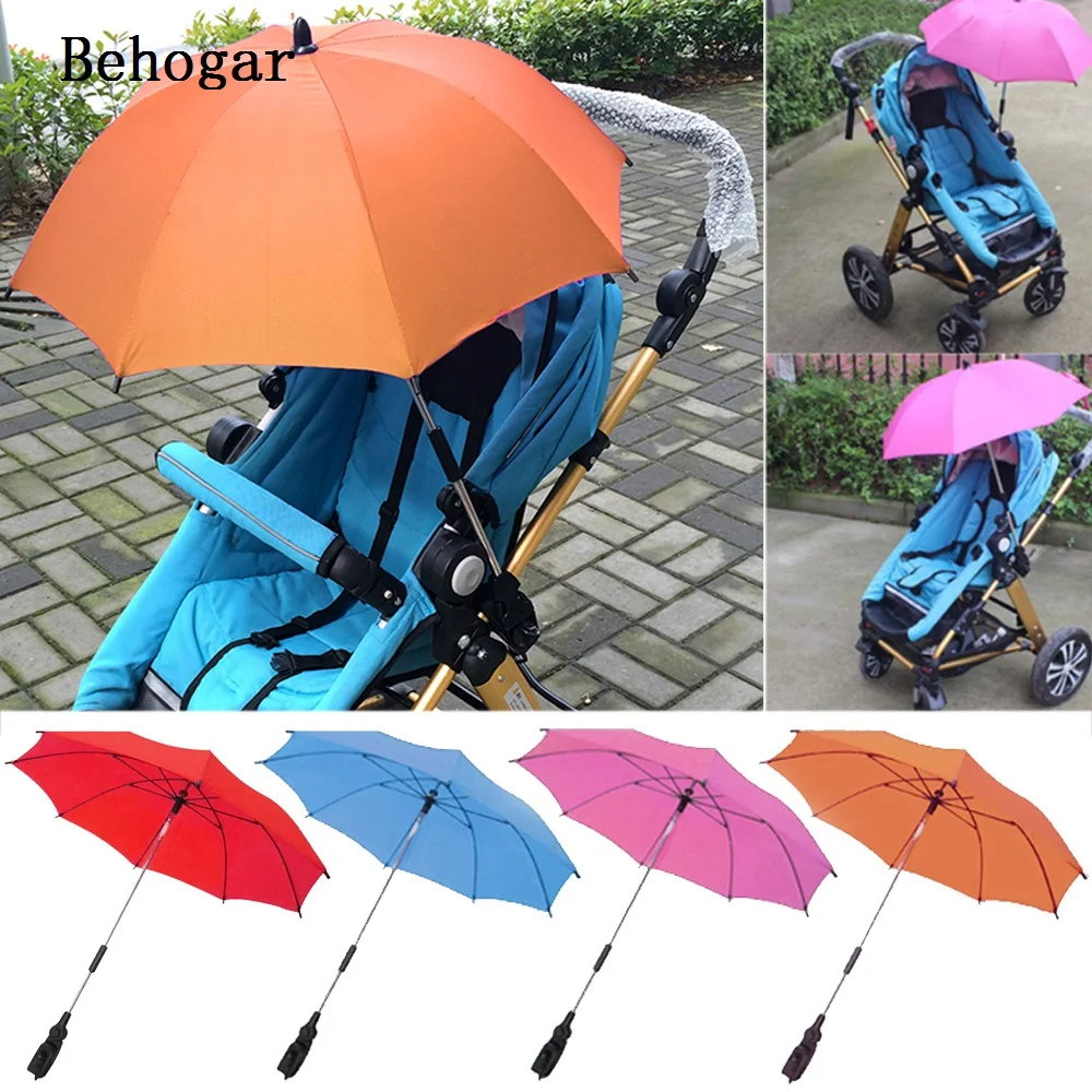 

Behogar Baby Pram Pushchair Buggy Stroller Carriage Anti UV Rays Sunshade Parasol Sun Shade Canopy Folding Umbrella Accessories