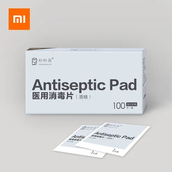 

100PCS Xiaomi Antiseptic Disinfection Pads Wipes Alcohol Prep Swap Wet Wipe for Skin Cleaning Care Jewelry Phone Screen Clean