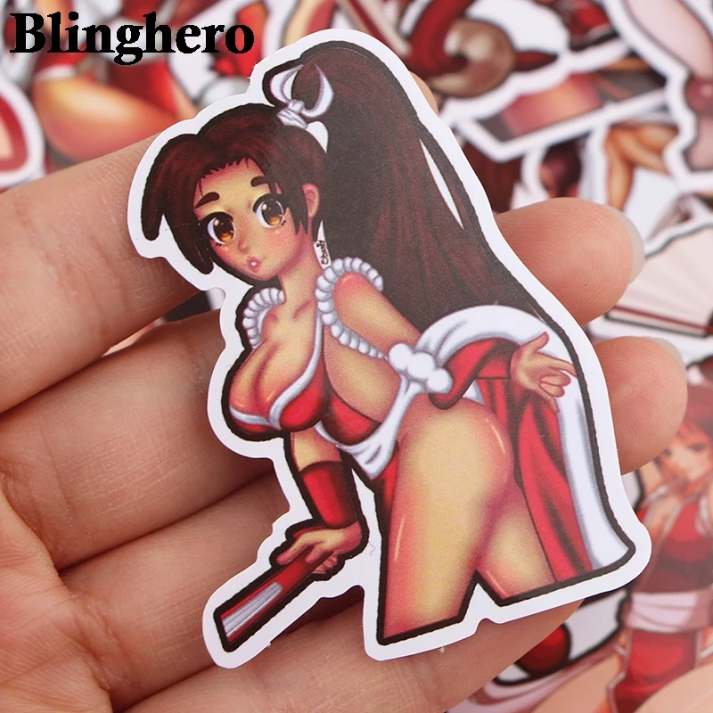 CA640 37 шт./компл. Mai Shiranui смешанные наклейки ноутбук скейтборд багаж Стайлинг наклейки-граффити сексуальные водонепроницаемые наклейки