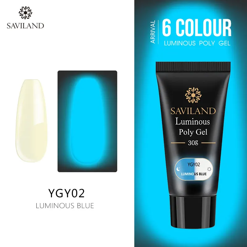 YGY02 Saviland светится в темноте, полигель для наращивания пальцев, быстрое строительство, акрил, впитывается, УФ гель, акриловый строительный гель для полировки, лак - Цвет: YGY02