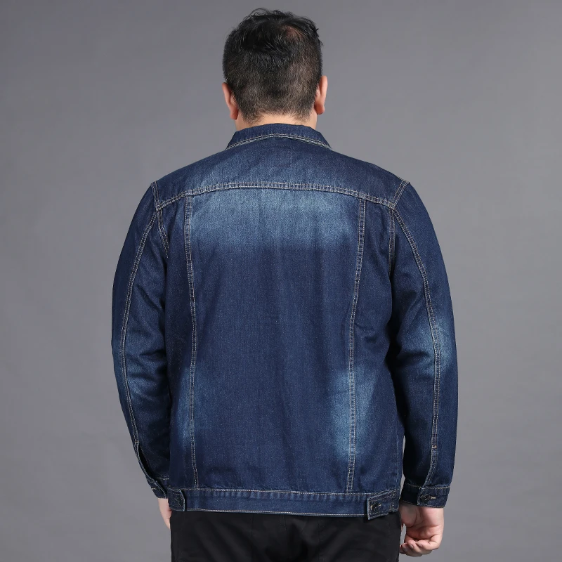 10XL 8XL 6XL 5X Spring Autumn Denim 