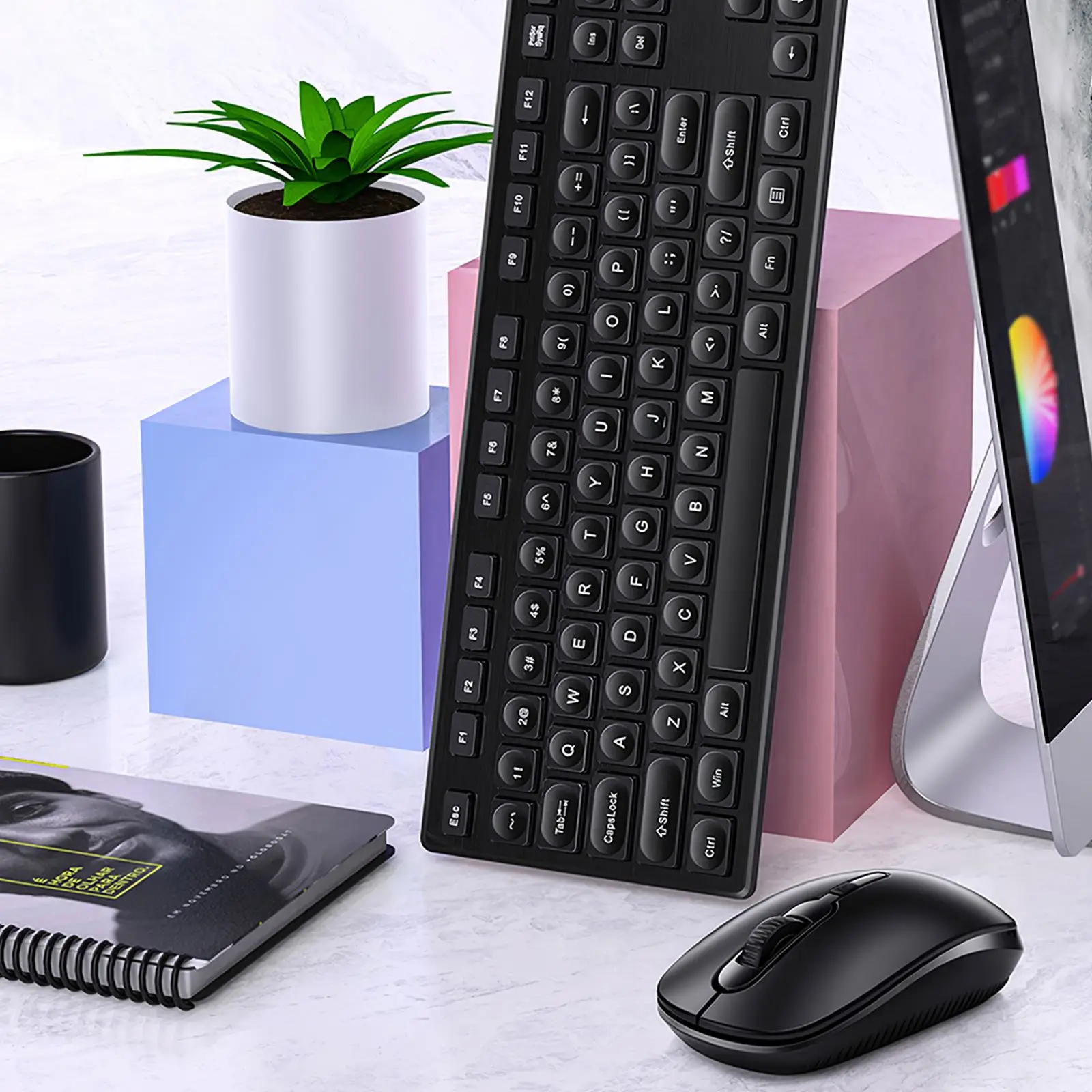 teclado e mouse conjunto 104 teclas teclado