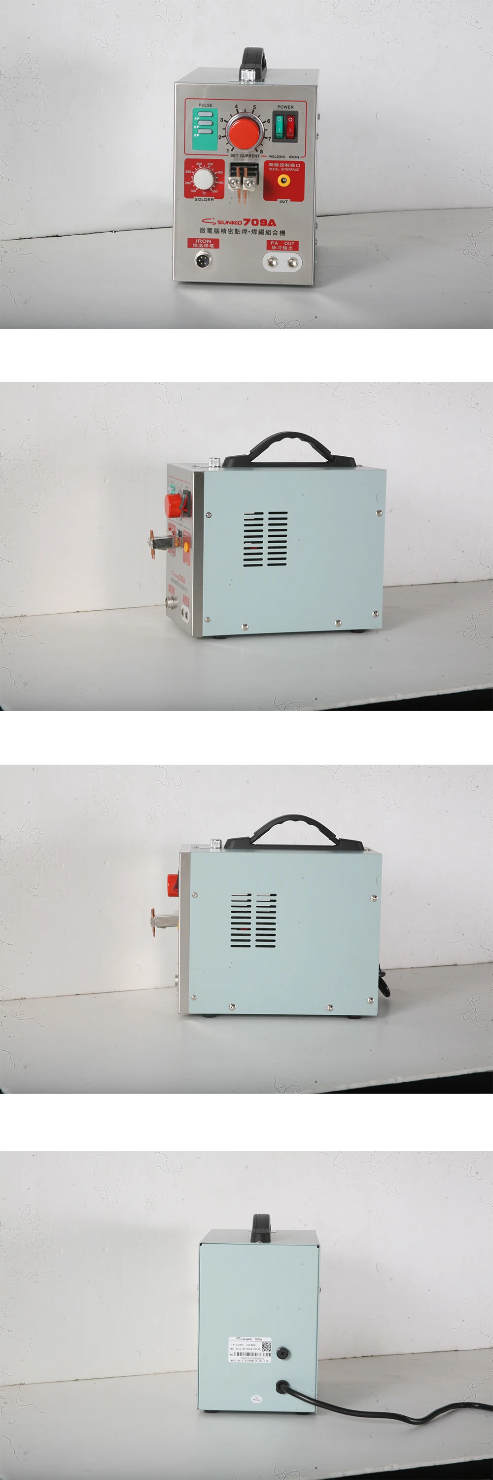 SUNKKO 709A 18650 Battery Spot Welder 2 in 1 LED Pulse Spot Welding Machine Kit with Soldering Iron