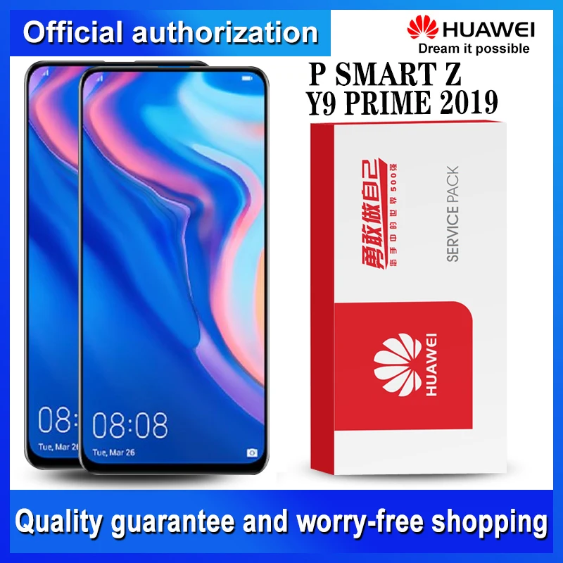 6,59 ''дисплей Замена для huawei Y9 Prime /P Smart Z ЖК-дисплей STK-LX1 кодирующий преобразователь сенсорного экрана в сборе запчасти