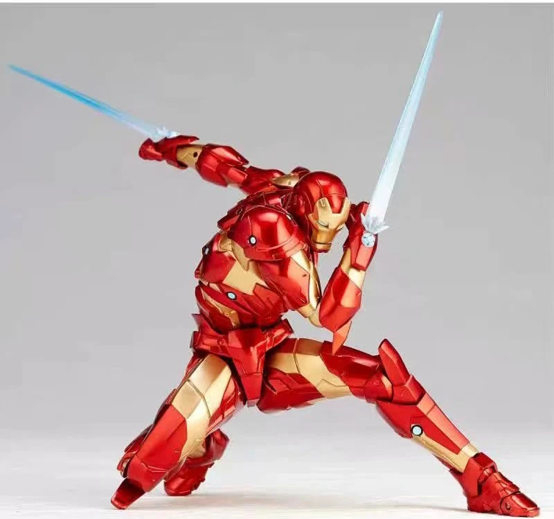 Удивительный Yamaguchi Revoltech NO 013 Железный человек MK37 кровотечение край Броня ПВХ фигурка Коллекция Модель игрушки кукла