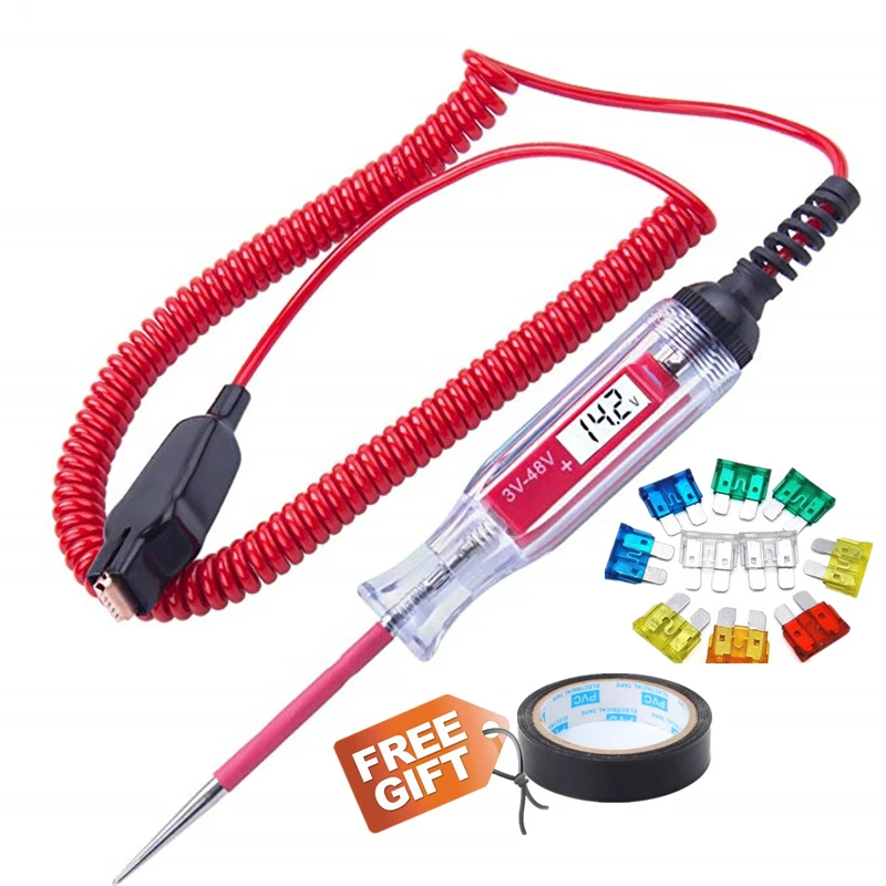 Hot Seller Test-Pen Battery Fuse Voltage-Circuit Automotive-Scanner Power-Probe Electroscope Digital aJjVx9bx