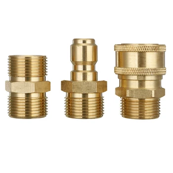 

Fitting Adapter Connector Brass 3Pcs Tool Supply M22 X 3/8\\\" Quick Release