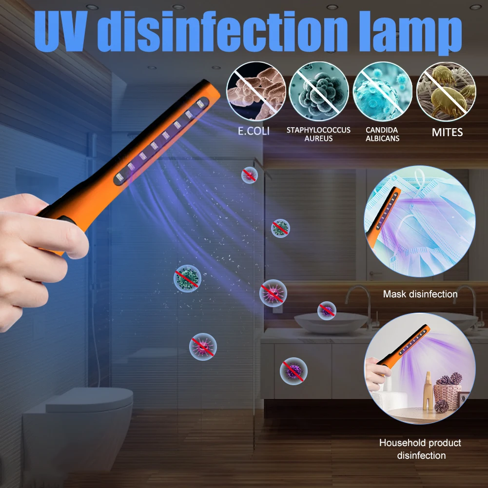 

UV Sterilizer Portable UV Sterilization Lamp Household Handheld Sterilization Lamp Ultraviolet Disinfectant Sterilizer Wand
