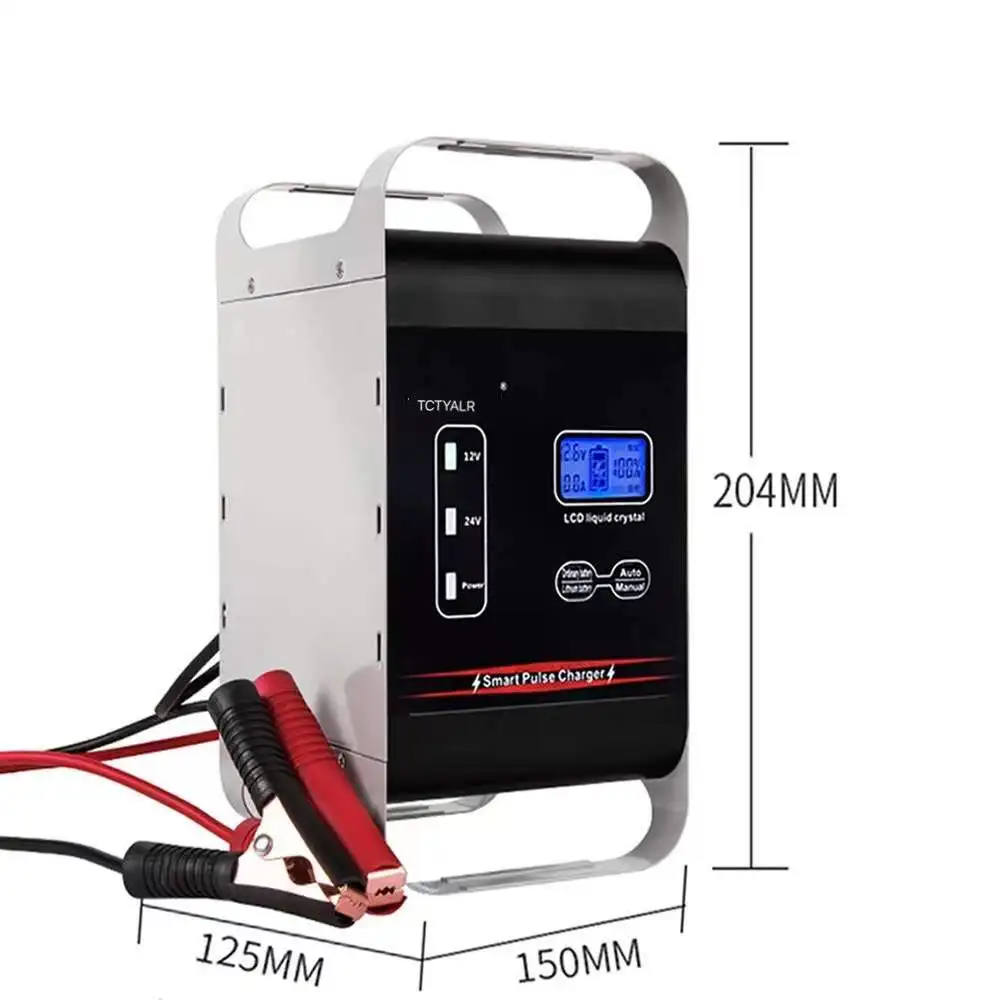 Quick Charge 600W 400W SUV Lkw Auto Batterie Ladegerät Universal 12V 24V  Große Auto Batterie Ladegerät 50A/30A Lade für Batteies - AliExpress