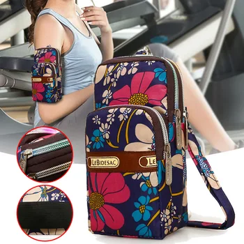 

Hanging Neck Wallet Coin Purse Cell Phone Pouch Printed Mini Shoulder Arm Bag Best Sale-WT