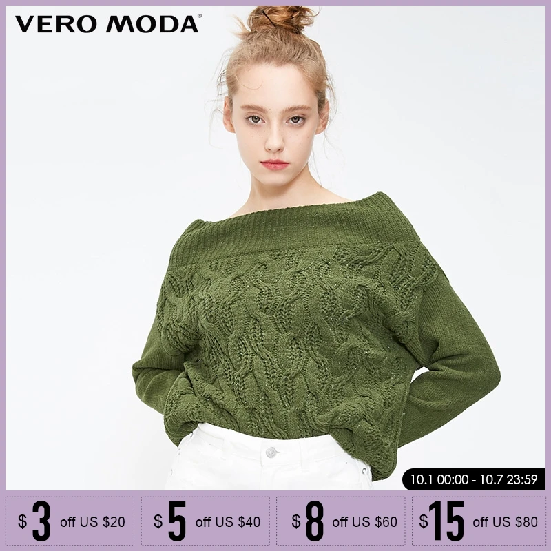 

Vero Moda Winter Pure Color Knitted Warm Women Pullover Sweater| 318413591