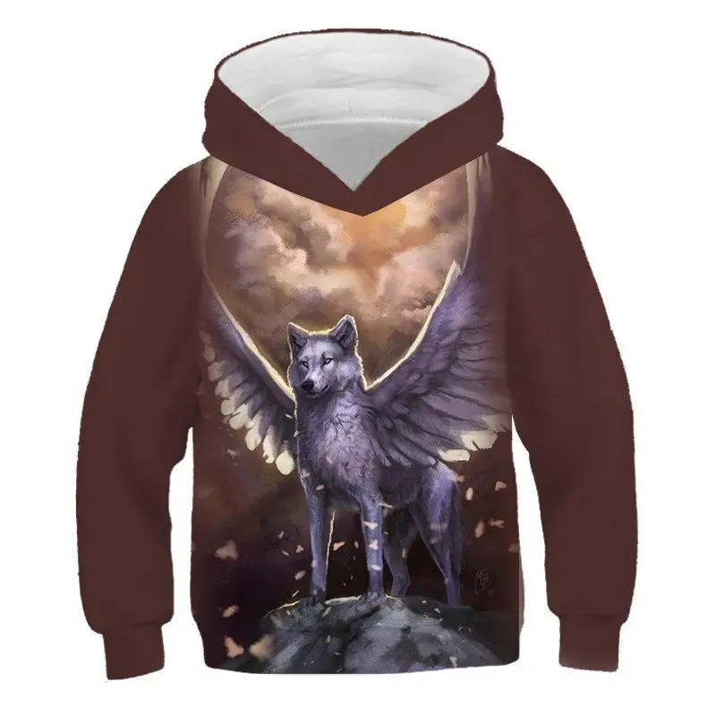Жесткое животное Леопардо 3D Чико и Чика sudadera Nio de ropa de moda cielo estrellado cielo Lobo impresin chico ociosudadera